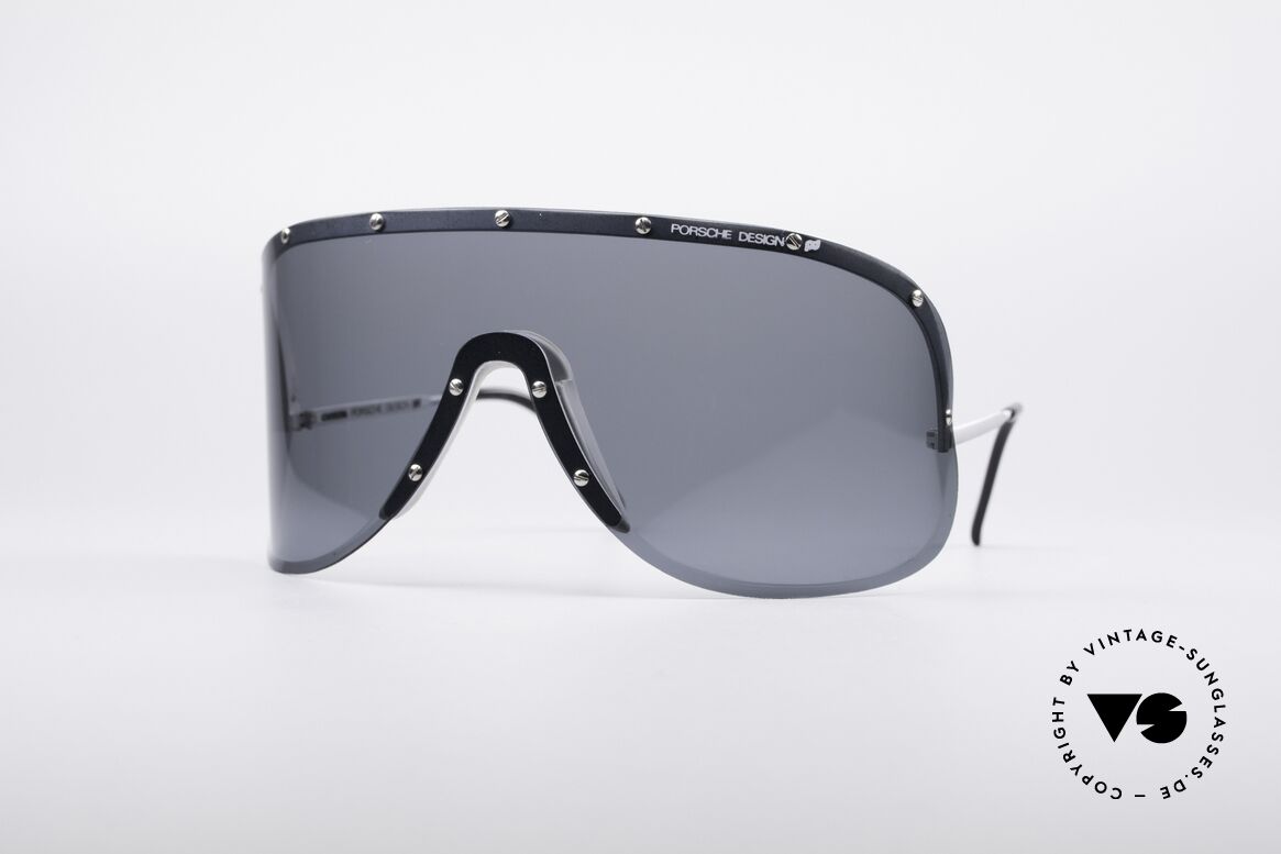 Porsche 5620 Yoko Ono Sonnenbrille Silber, vintage Porsche Carrera Designersonnenbrille der 1980er, Passend für Herren und Damen