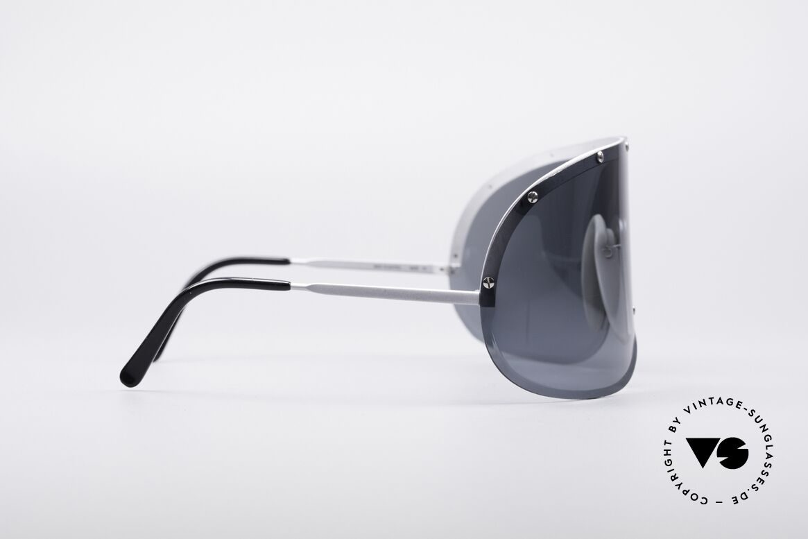 Porsche 5620 Yoko Ono Sonnenbrille Silber, daher weltweit als die "Yoko Ono Sonnenbrille" bekannt, Passend für Herren und Damen