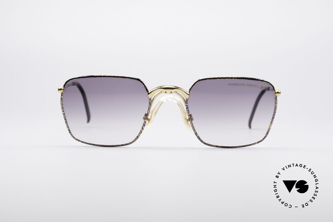 Porsche 5641 Eckige 90er Vintage Brille, eckige PORSCHE Design Luxus-Sonnenbrille der 90er, Passend für Herren