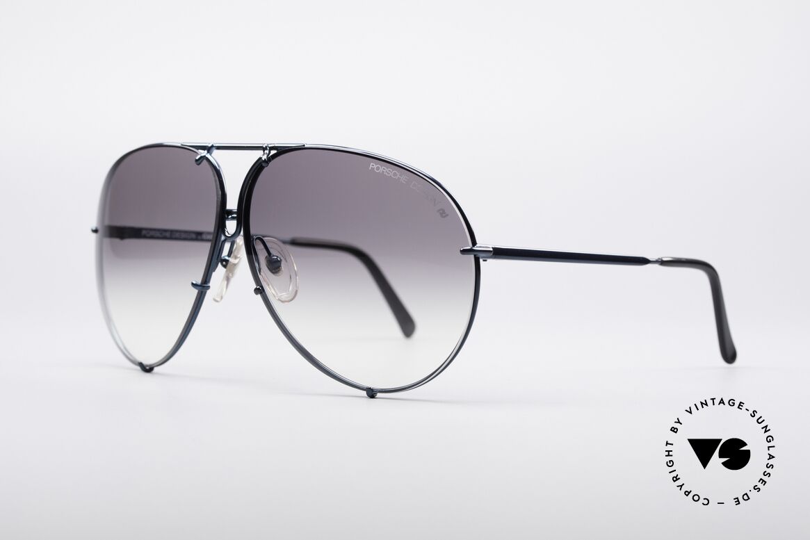 Porsche 5623 80er Piloten Sonnenbrille, die legendäre Sonnenbrille mit den Wechselgläsern, Passend für Herren und Damen