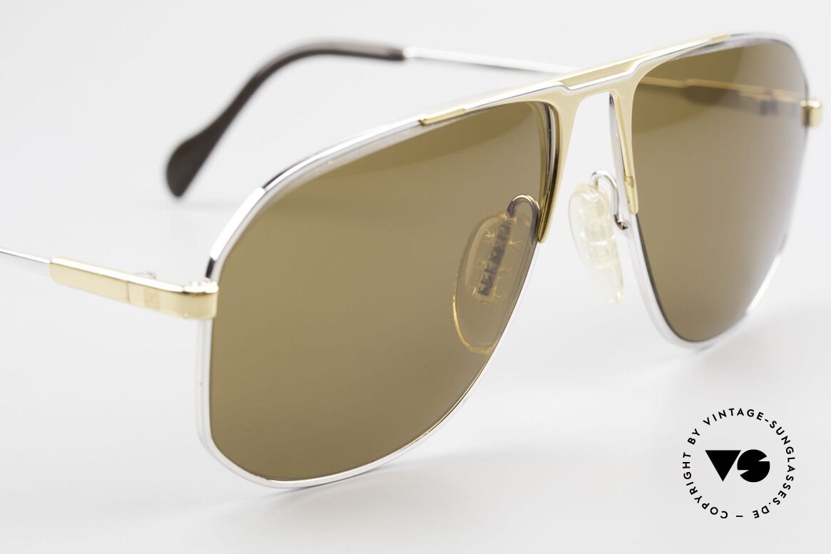 Zeiss 5871 80er Qualität Sonnenbrille, rutschfeste Nasenstege und Enden für optimalen Halt, Passend für Herren