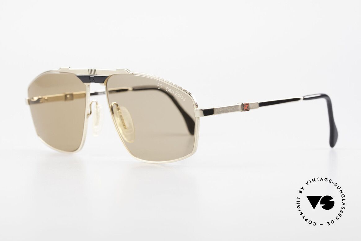 Zeiss 9925 80er Gentleman Sonnenbrille, entspiegelte Mineralgläser sowie verstellbare Bügel, Passend für Herren