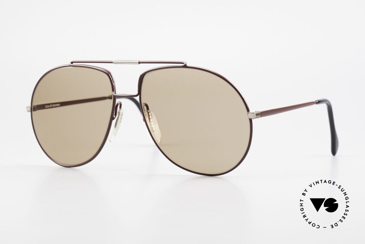 Zeiss 9369 80er Brille Mit Mineralglas, klassisches Zeiss Sonnenbrillen-Design der 80er Jahre, Passend für Herren