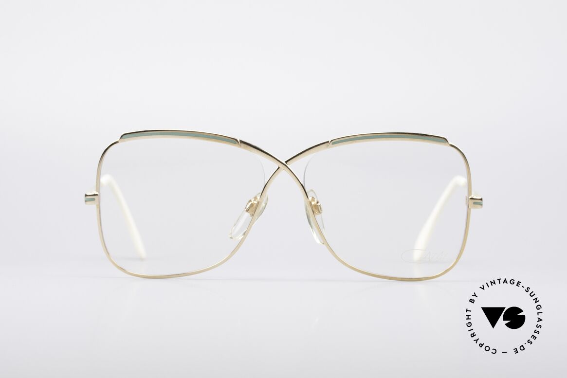 Cazal 224 True Vintage 80er Brille, außergewöhnliche, geschwungene Form der Gläser, Passend für Damen
