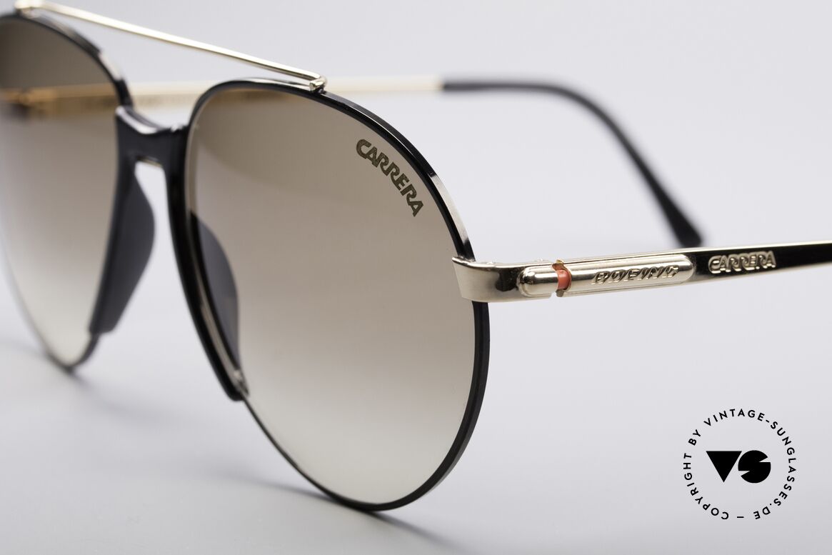 Boeing 5734 Alte 80er Sonnenbrille Aviator, entsprechend hochwertig & kostbar (vergoldete Teile), Passend für Herren und Damen