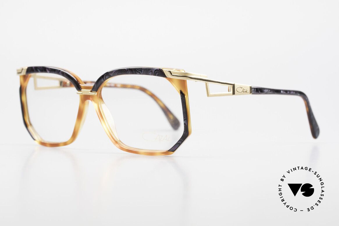 Cazal 333 Echt Vintage HipHop Brille 90s, tolle Kombination von Farbe, Form & Materialien, Passend für Herren und Damen
