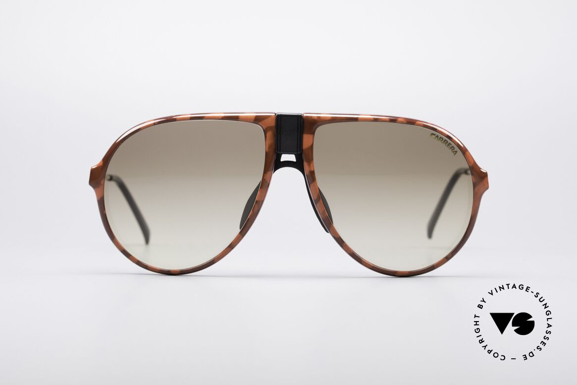 Carrera 5413 80er Pilotensonnenbrille, vintage 80er CARRERA Pilotenform-Sonnenbrille, Passend für Herren