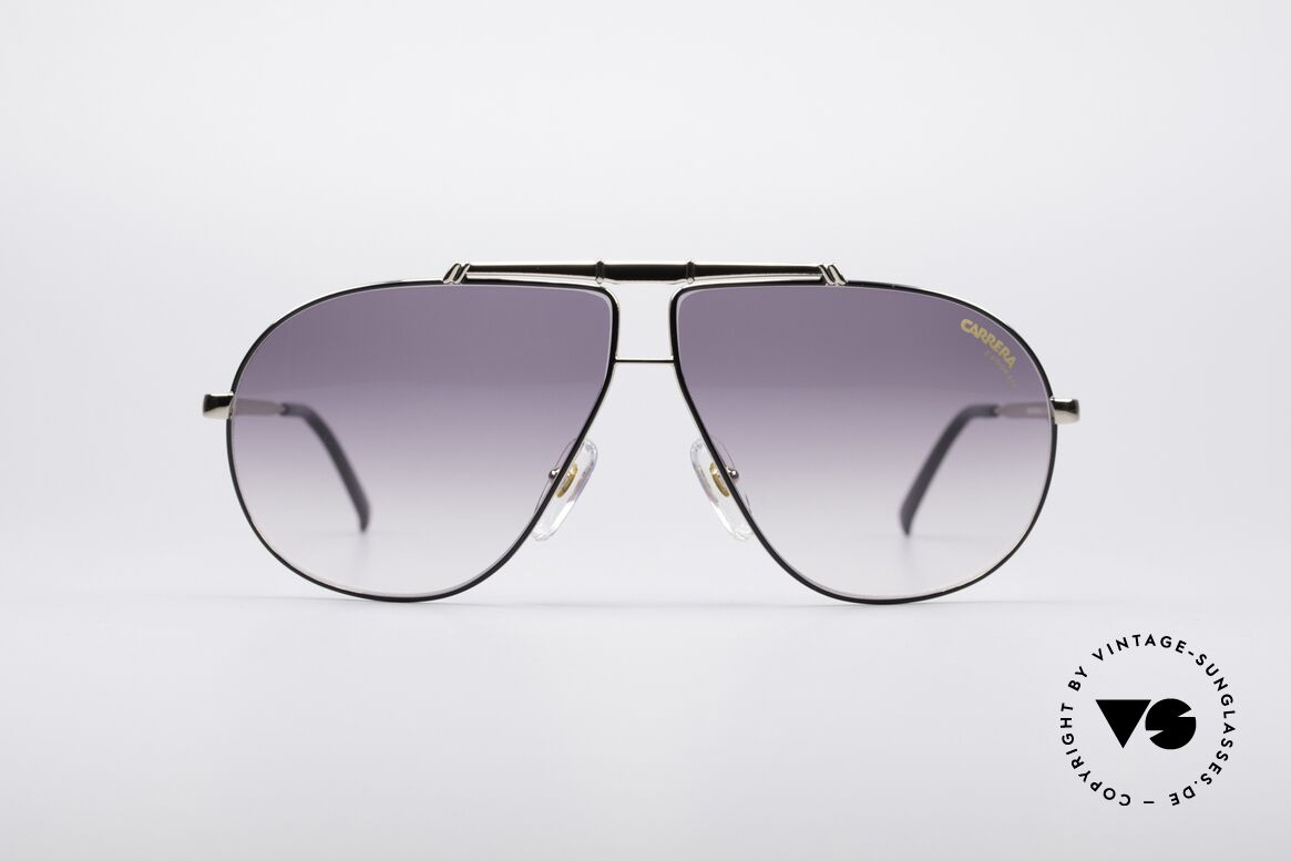 Carrera 5401 80er Pilotensonnenbrille, alte 80er Jahre Carrera Sonnenbrille in Pilotenform, Passend für Herren