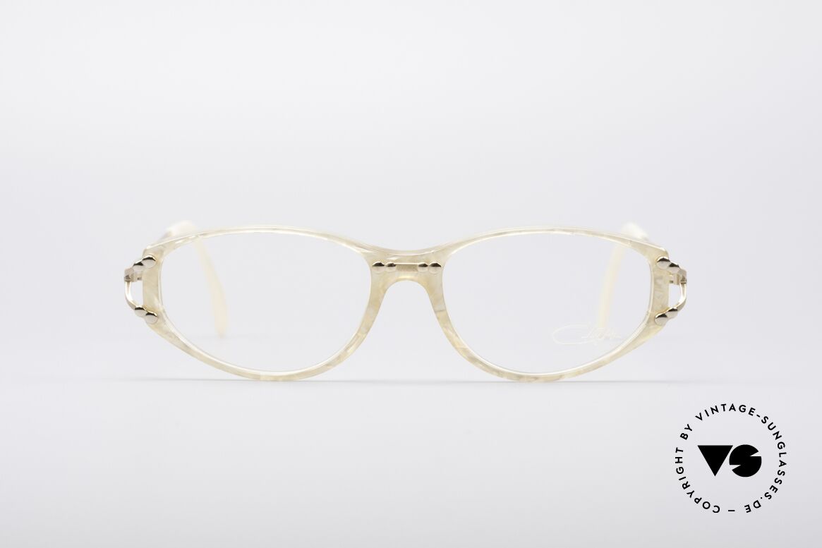 Cazal 375 Perlmutt Vintage Fassung, feminine Cazal Designerbrille aus den 1990er Jahren, Passend für Damen
