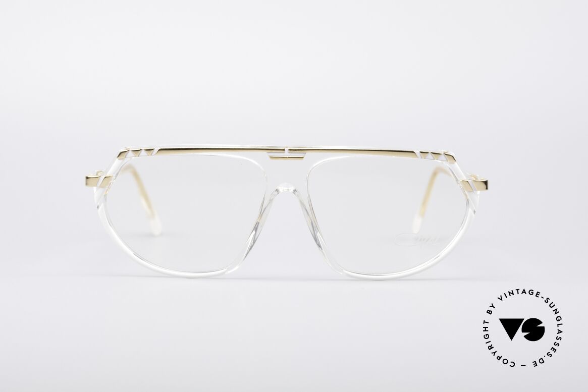 Cazal 344 Kristall Hip Hop Brille, vintage Cazal Designer-Brillenfassung von 1989/90, Passend für Herren und Damen