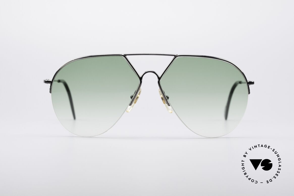 Alpina TR3 Style 80er Pilotensonnenbrille, halb-rahmenlose Alpina Fassung (ähnlich der TR3), Passend für Herren
