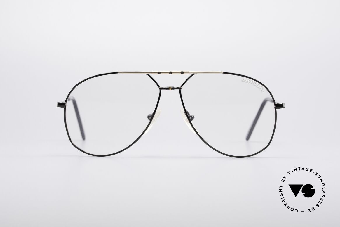 Alpina M1F750 Alte Vintage Pilotenbrille, klassische vintage ALPINA Pilotenbrillen-Form, Passend für Herren