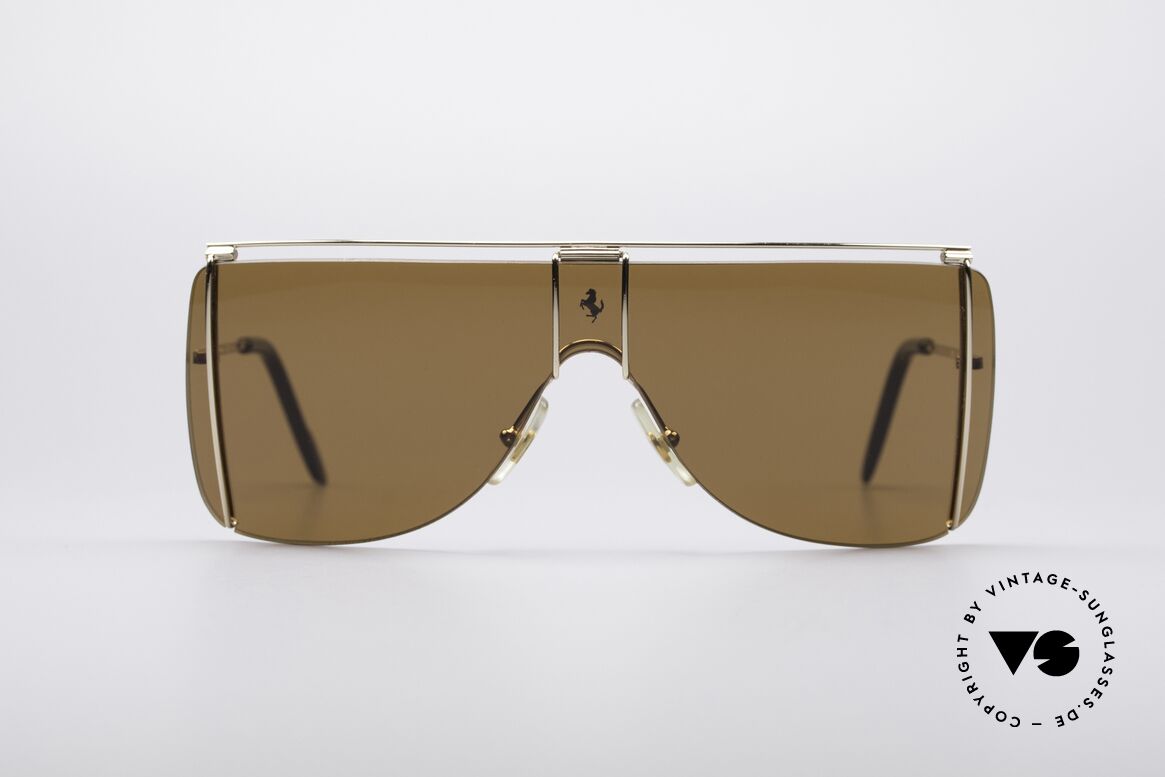 Ferrari F20 90er Sport Sonnenbrille, 90er Luxus Sport-Sonnenbrille von Ferrari, Passend für Herren