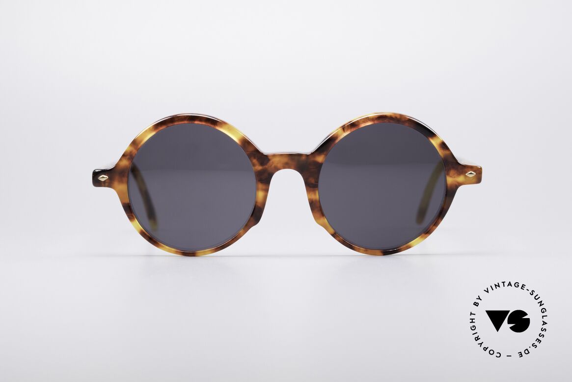 Giorgio Armani 319 Runde 90er Sonnenbrille, zeitlose runde Giorgio Armani Designer-Sonnenbrille, Passend für Herren