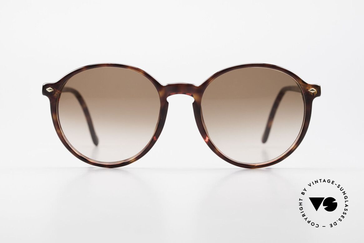Giorgio Armani 325 Vintage Panto Sonnenbrille, klassische Brillenform in PremiumQualität (100% UV), Passend für Herren