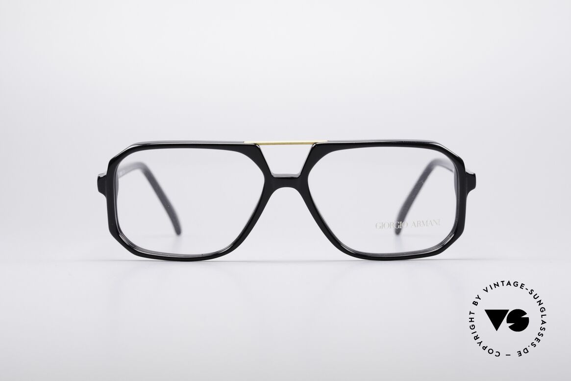 Giorgio Armani 301 Vintage Designerbrille, sehr markante Designer-Brille von Giorgio Armani, Passend für Herren