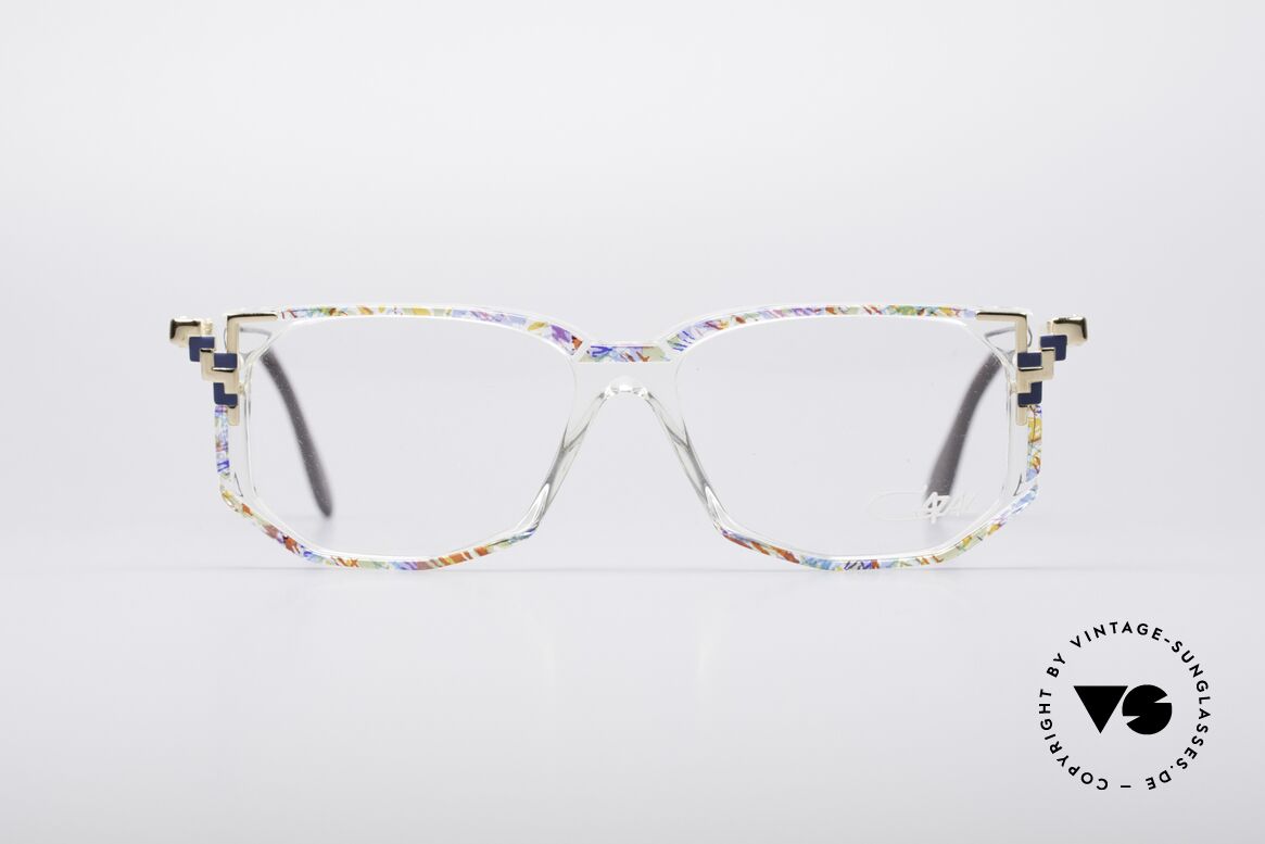 Cazal 357 Echt Vintage Designer Brille, farbenfrohe vintage Cazal Designerbrille der 1990er, Passend für Damen