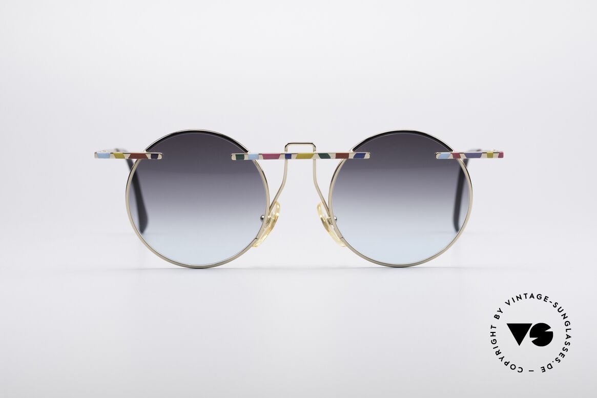 Taxi 222 by Casanova 80er Kunstbrille, lebhafte Taxi by Casanova Designerbrille von circa 1985, Passend für Damen