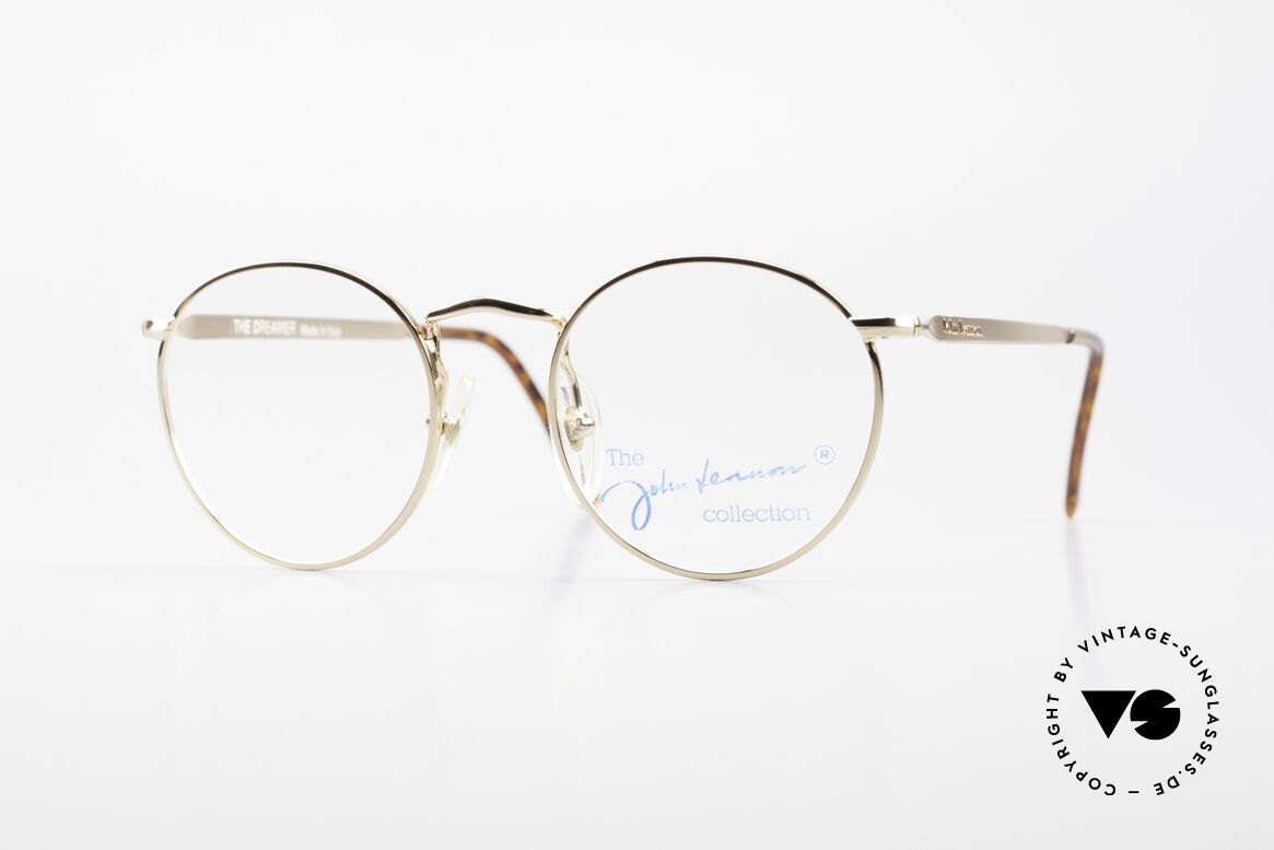 John Lennon - The Dreamer Extra Kleine Vintage Brille, Model 'The Dreamer': Panto-Brille in 47mm Größe, Passend für Herren und Damen