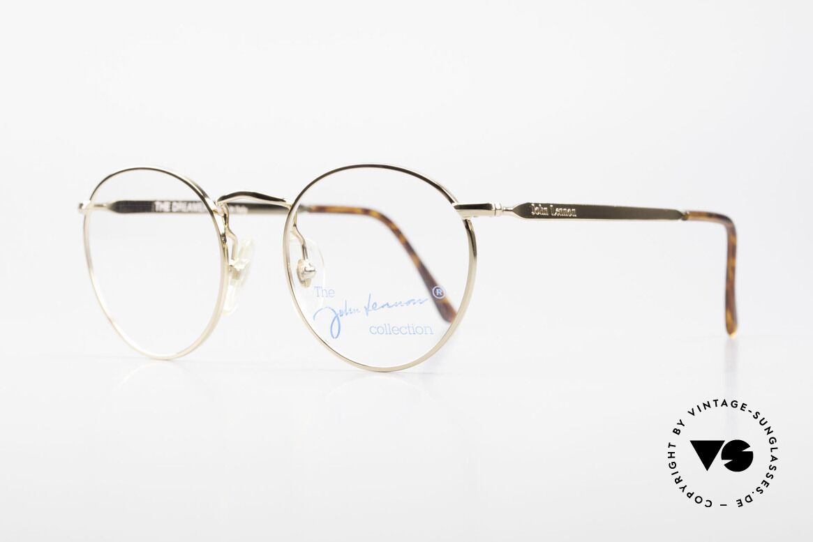 John Lennon - The Dreamer Extra Kleine Vintage Brille, benannt nach bekannten J. Lennon / Beatles Songs, Passend für Herren und Damen