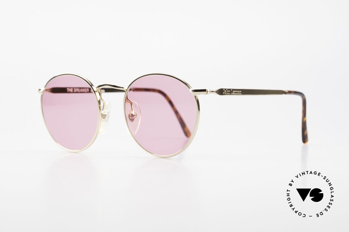 John Lennon - The Dreamer Die Rosarote Vintage Brille, benannt nach bekannten J. Lennon / Beatles Songs, Passend für Herren und Damen