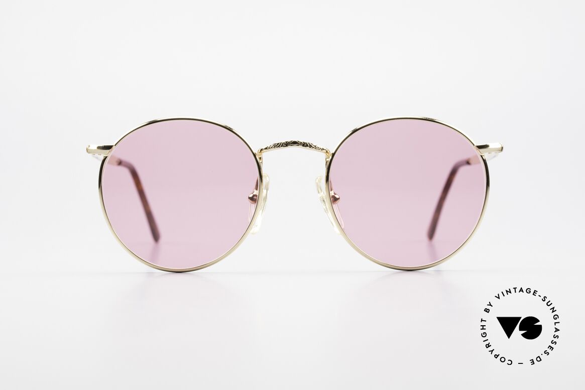 John Lennon - Imagine Die Rosarote Vintage Brille, Model 'IMAGINE': Panto-Sonnenbrille in Gr. 49mm, Passend für Herren und Damen
