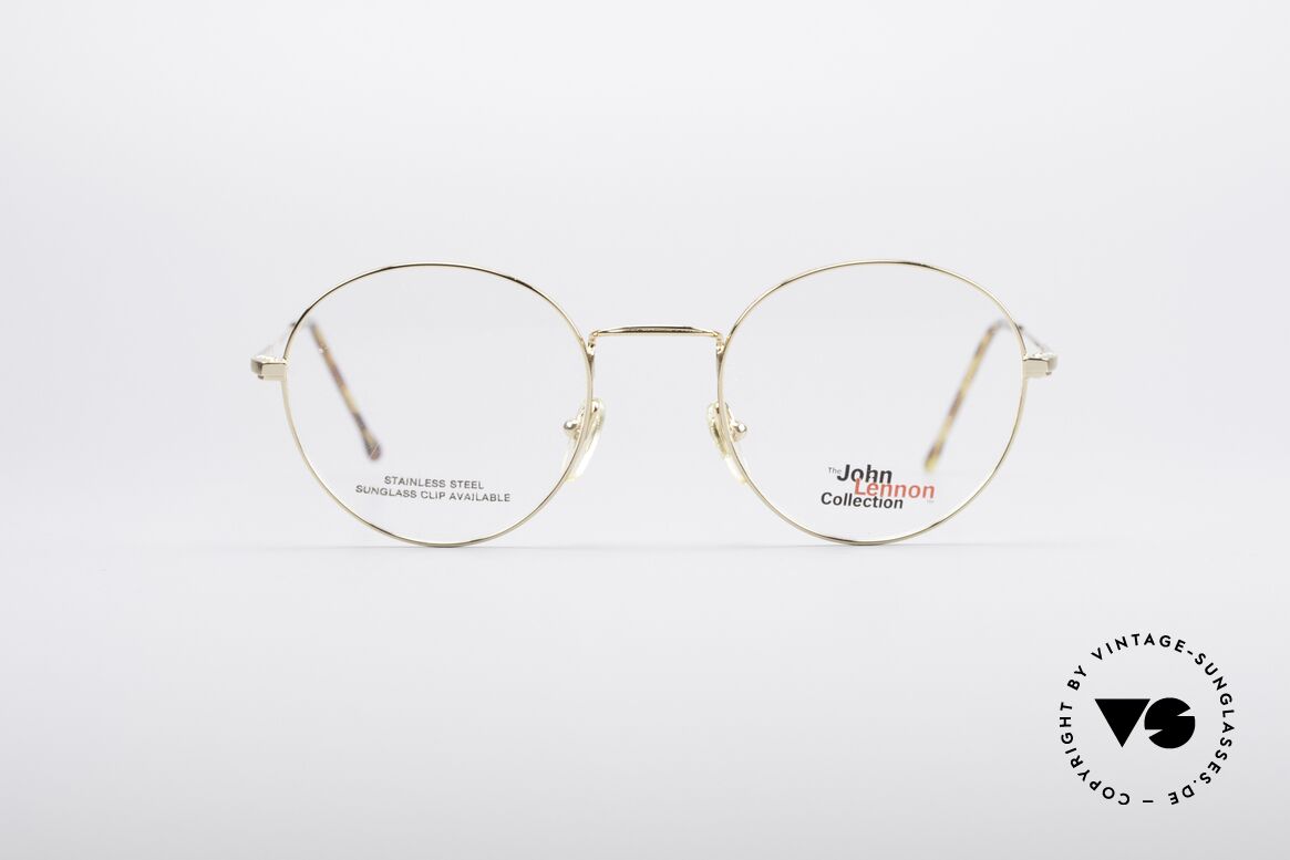 John Lennon - Steel And Glass Runde Vintage Brille, vintage Brille d. original 'John Lennon Collection', Passend für Herren