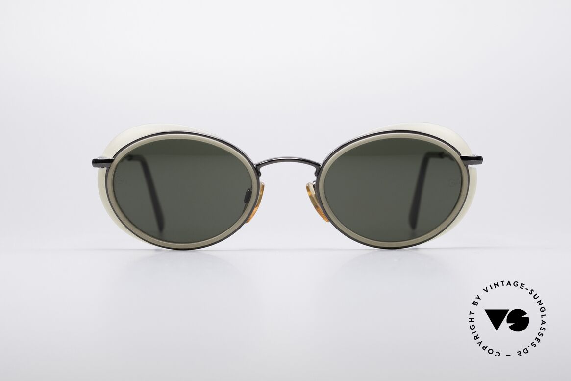 Giorgio Armani 666 Sonnenschutz Blenden, Armani DesignerSonnenbrille mit kleinen Seitenblenden, Passend für Herren und Damen