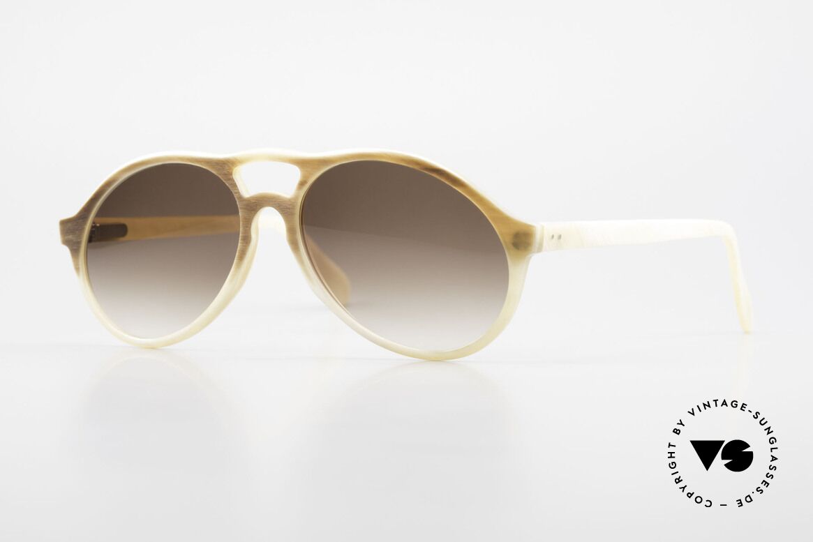 Bugatti 7343 Echt Büffelhorn Sonnenbrille, extrem seltenes Designerstück aus echtem Büffelhorn, Passend für Herren