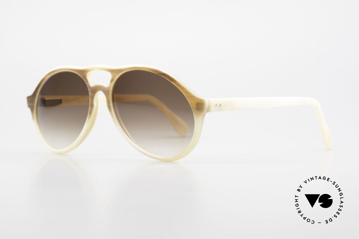 Bugatti 7343 Echt Büffelhorn Sonnenbrille, echte Rarität (in Handarbeit gefertigt); Sammlerstück, Passend für Herren