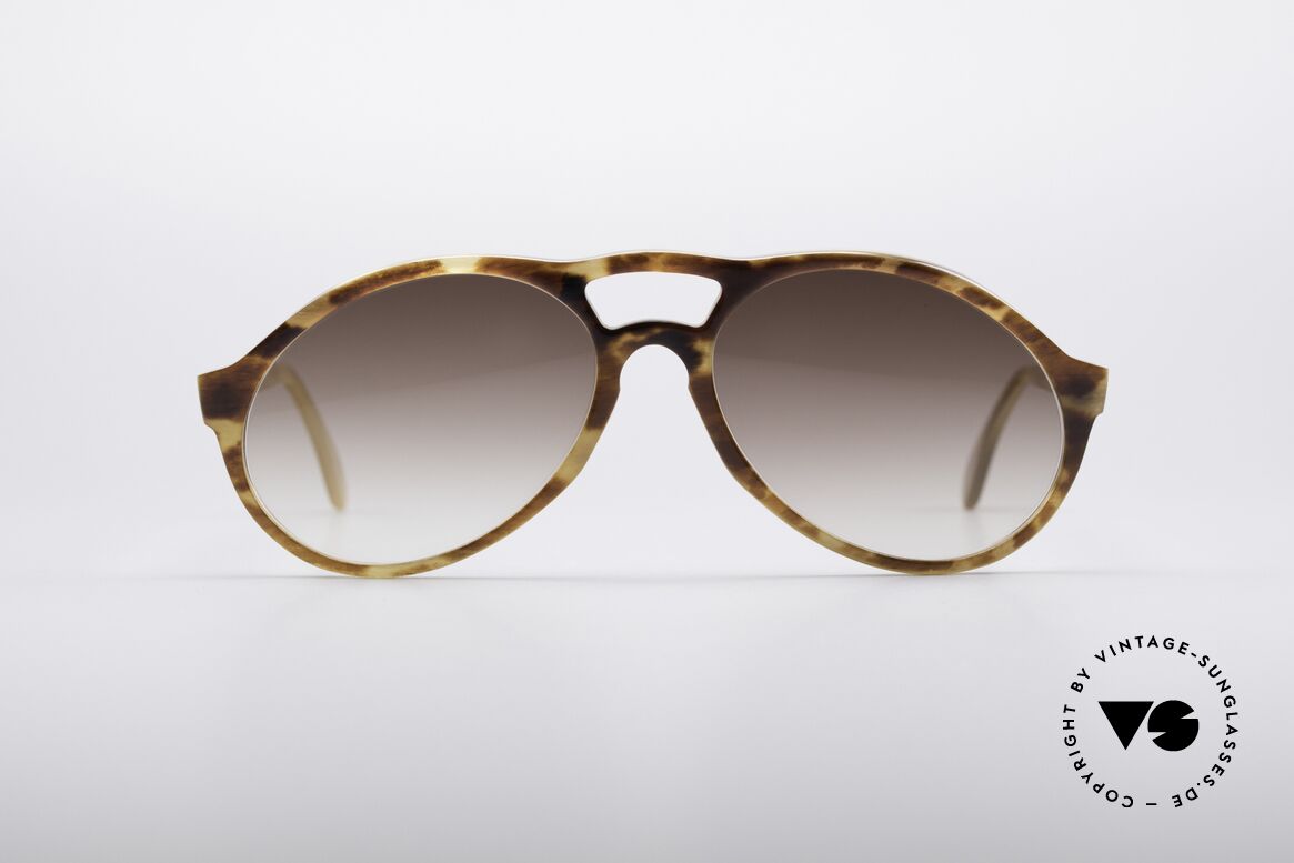 Bugatti 64863 Echt 60er Schildpatt Brille, kostbare BUGATTI Schildpatt-Büffelhorn Sonnenbrille, Passend für Herren