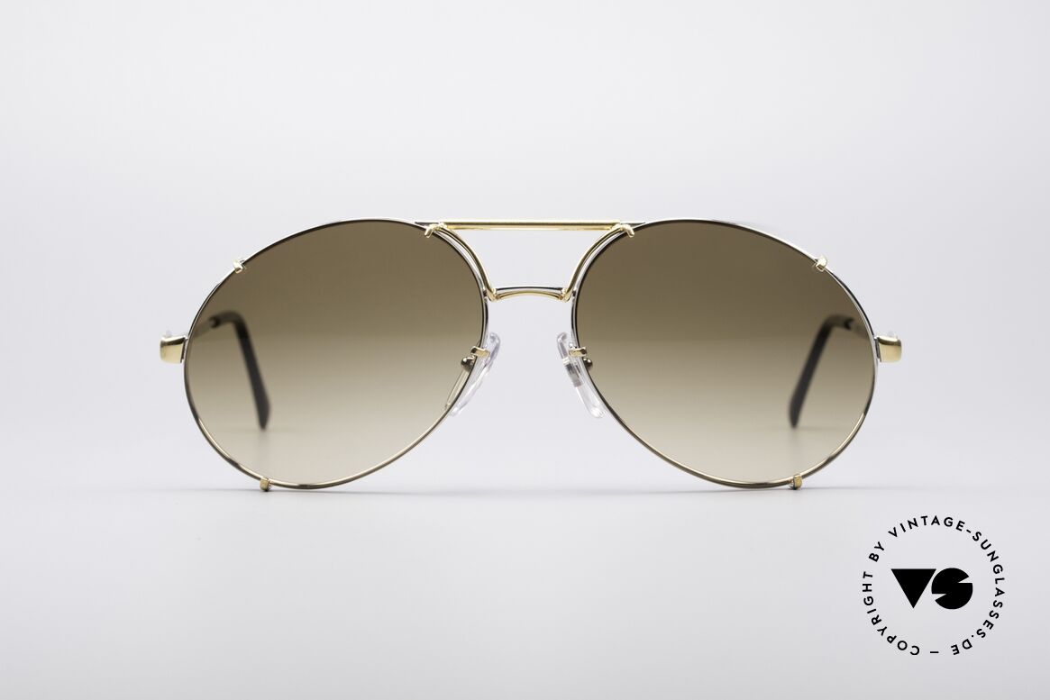 Bugatti 65360 Brille Mit Wechselgläsern, edle und hochwertige Bugatti vintage Sonnenbrille, Passend für Herren