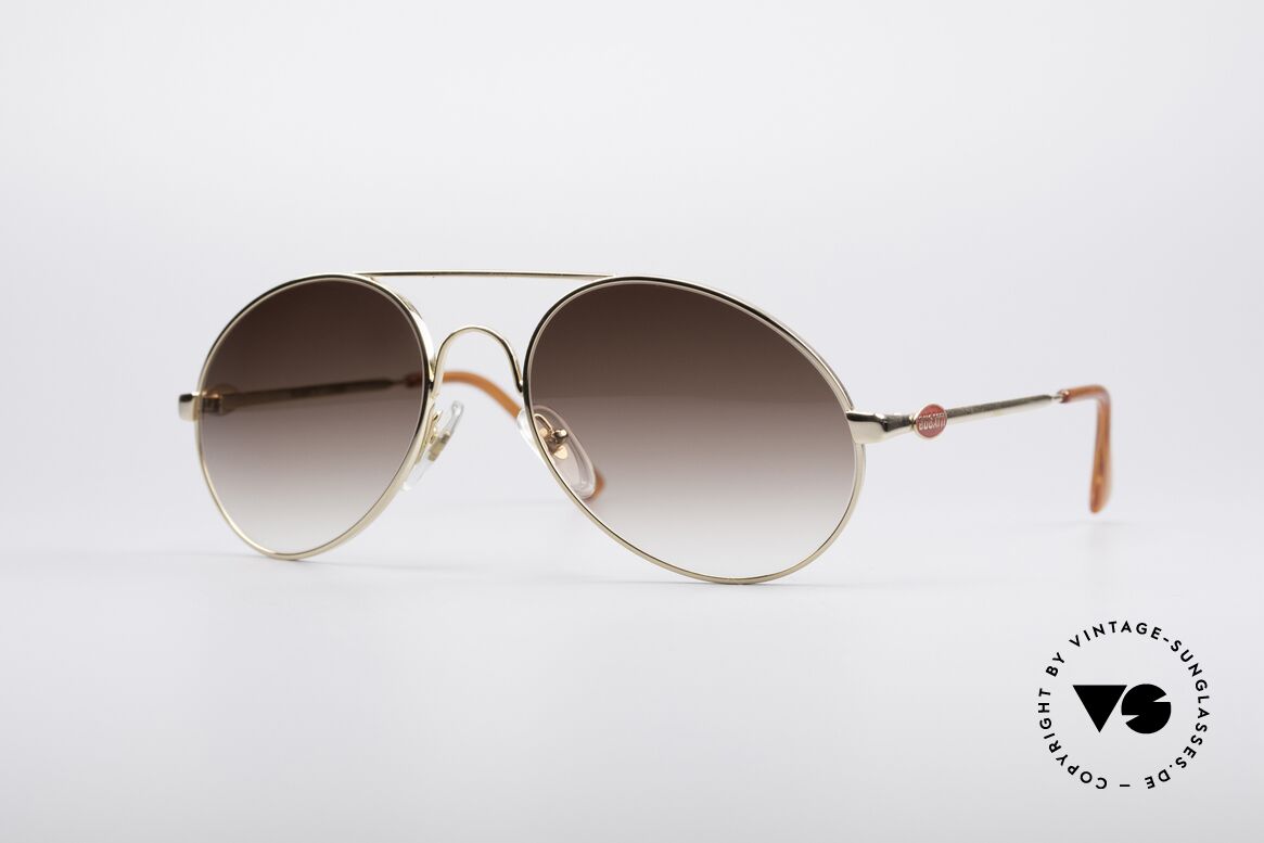 Bugatti 65986 80er Luxus Sonnenbrille, klassische BUGATTI Sonnenbrille von ca. 1985, Passend für Herren