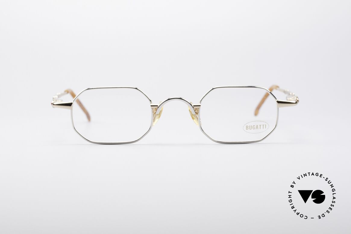 Bugatti 29978 Eckige Luxus Herrenbrille 90er, sehr elegante vintage BUGATTI Brillenfassung, Passend für Herren