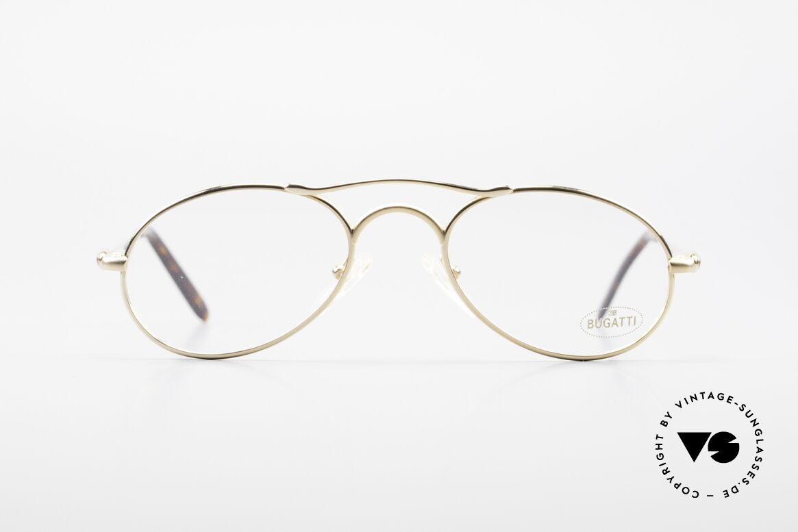 Bugatti 23407 Herrenbrille mit Sonnenclip, ca. Mitte der 1990er in Frankreich produziert, Passend für Herren