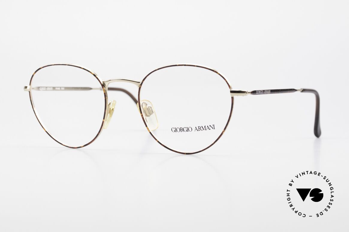Giorgio Armani 165 Vintage Brille Panto 80er 90er, weltbekannte Panto-Form; ein absoluter Klassiker!, Passend für Herren