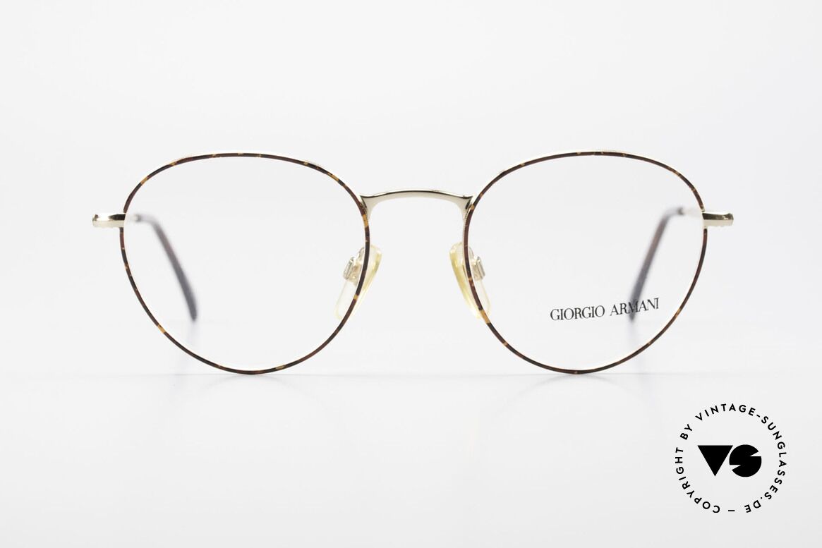 Giorgio Armani 165 Vintage Brille Panto 80er 90er, weltbekannte Panto-Form; ein absoluter Klassiker!, Passend für Herren