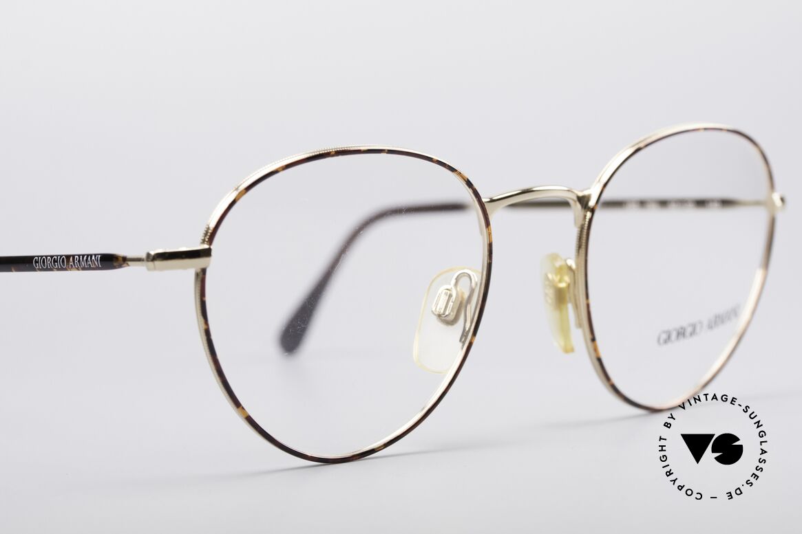 Giorgio Armani 165 Vintage Brille Panto 80er 90er, ungetragen (wie all unsere Armani Brillenfassungen), Passend für Herren