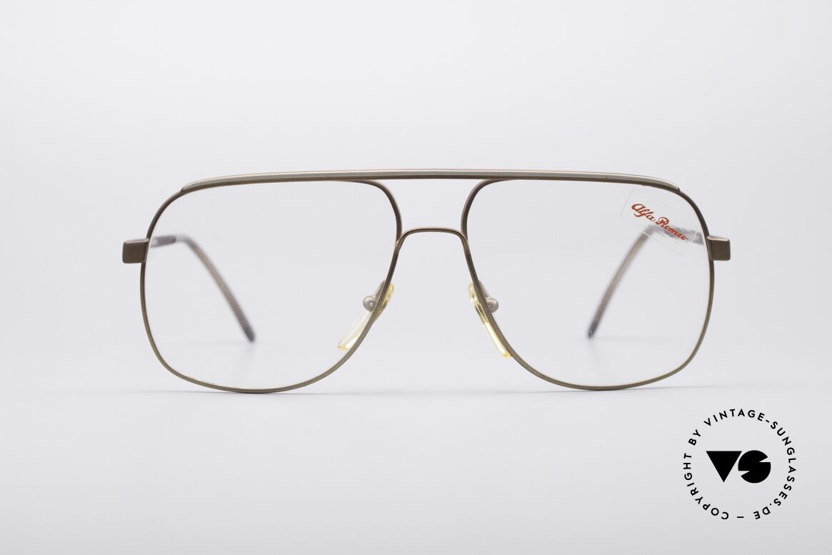 Alfa Romeo 882-21 80er Vintage Brille, sportliche italienische vintage Fassung von Alfa Romeo, Passend für Herren