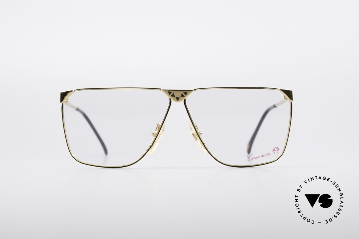 Casanova NM9 No Retro 80er Vintage Brille, markante vintage Casanova Herrenbrille von ca. 1985, Passend für Herren