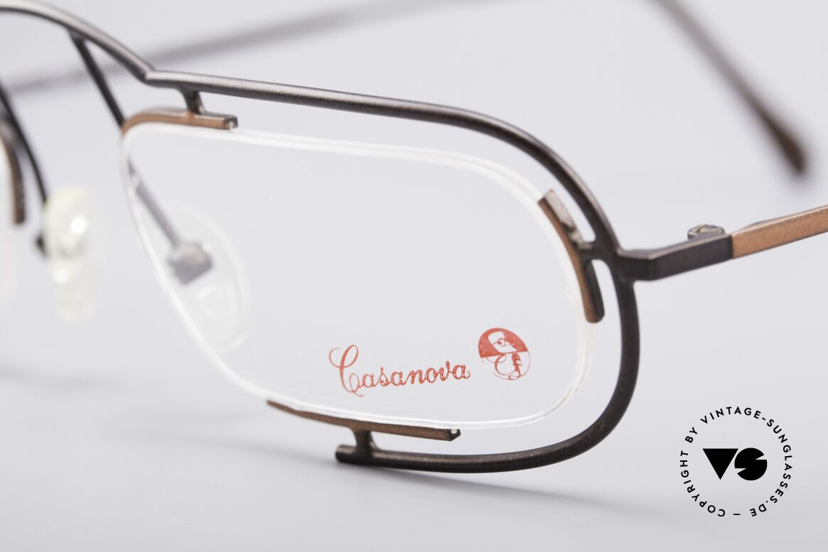 Casanova Clayberg Seltene Vintage Brille 80er, ungetragen (wie alle unsere seltenen Fassungen), Passend für Herren und Damen