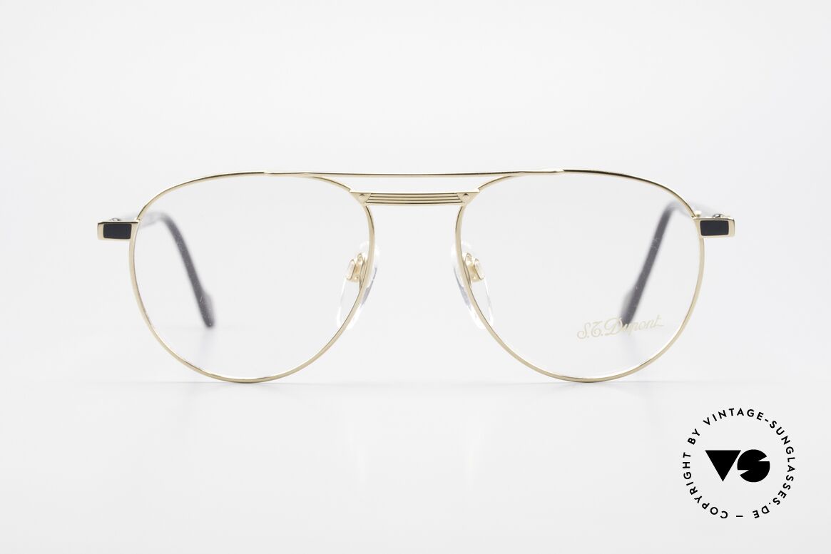 S.T. Dupont D004 90er Luxus Pilotenbrille Herren, sehr exklusive und kostbare S.T. Dupont Luxus-Brille, Passend für Herren