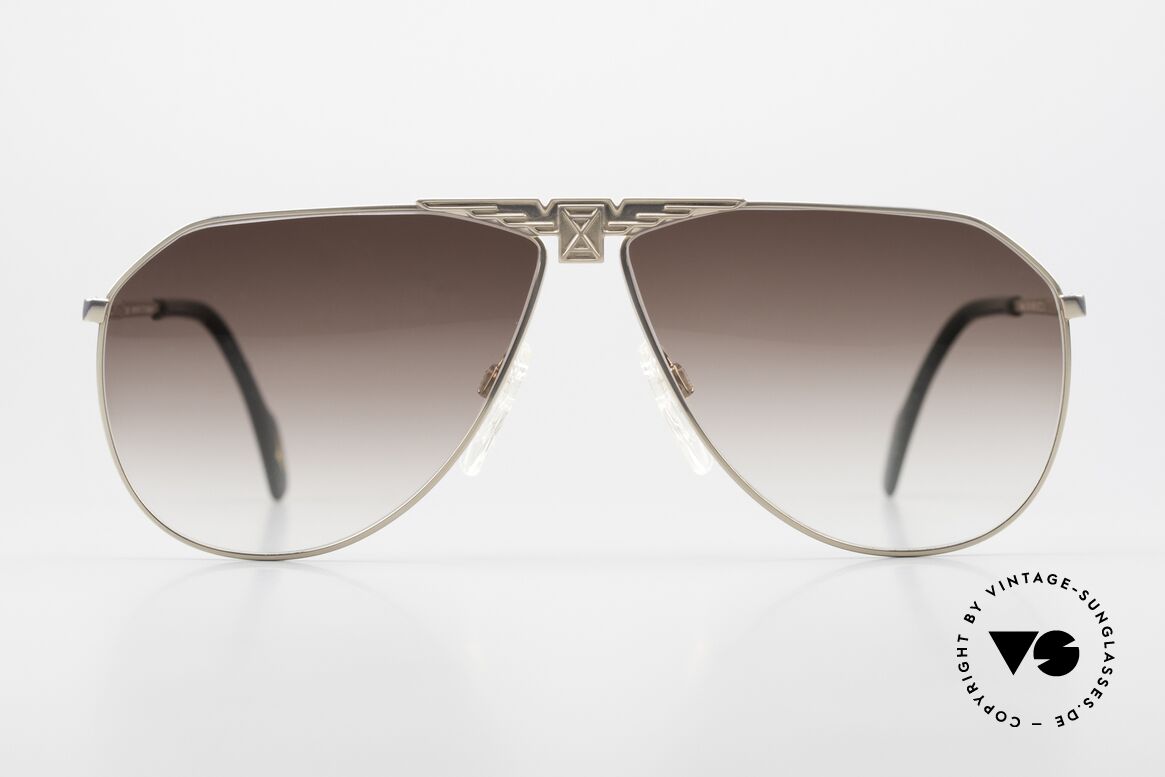 Longines 0150 Echte Vintage Pilotenbrille, sehr edler Rahmen mit flexiblen Federscharnieren, Passend für Herren