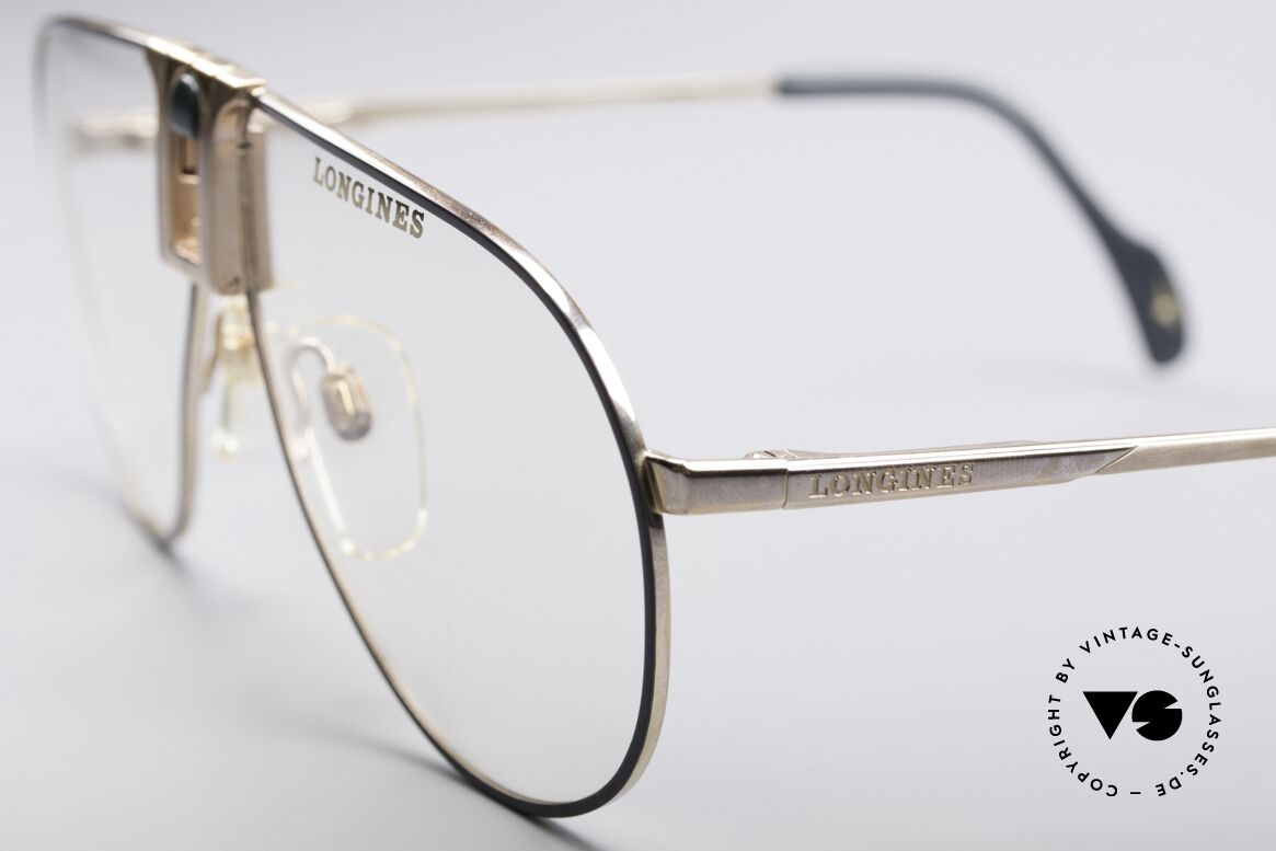 Longines 0154 Echte 80er Pilotenbrille, ungetragen (wie alle unsere vintage Brillengestelle), Passend für Herren