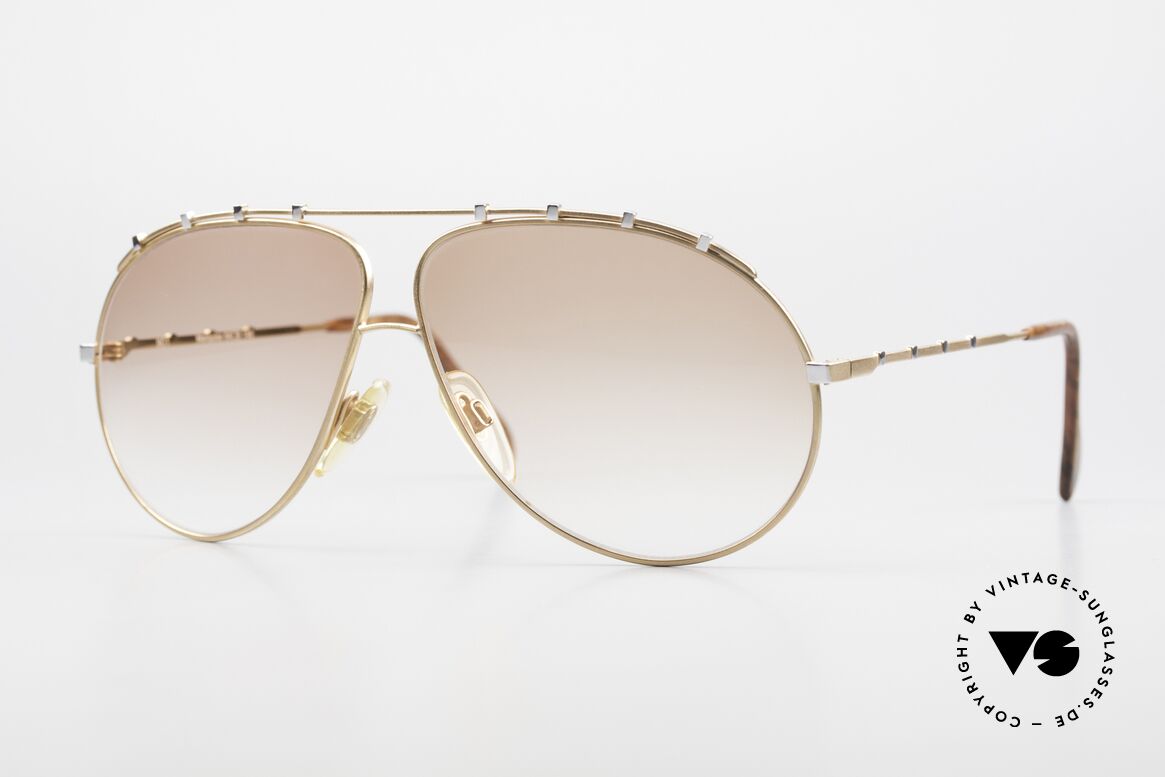 Zollitsch Marquise Seltene Vintage Brille 90er, kostbares, großes Herren-Modell (in 140mm Breite), Passend für Herren