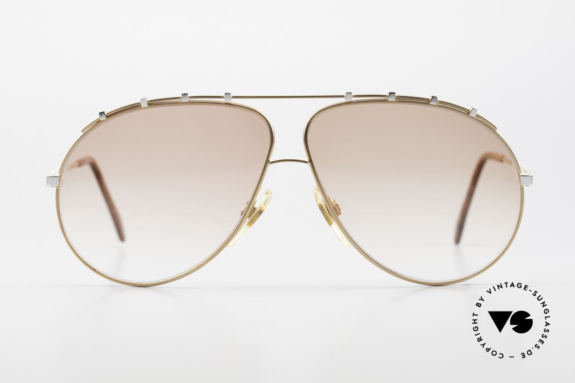 Zollitsch Marquise Seltene Vintage Brille 90er, kostbares, großes Herren-Modell (in 140mm Breite), Passend für Herren