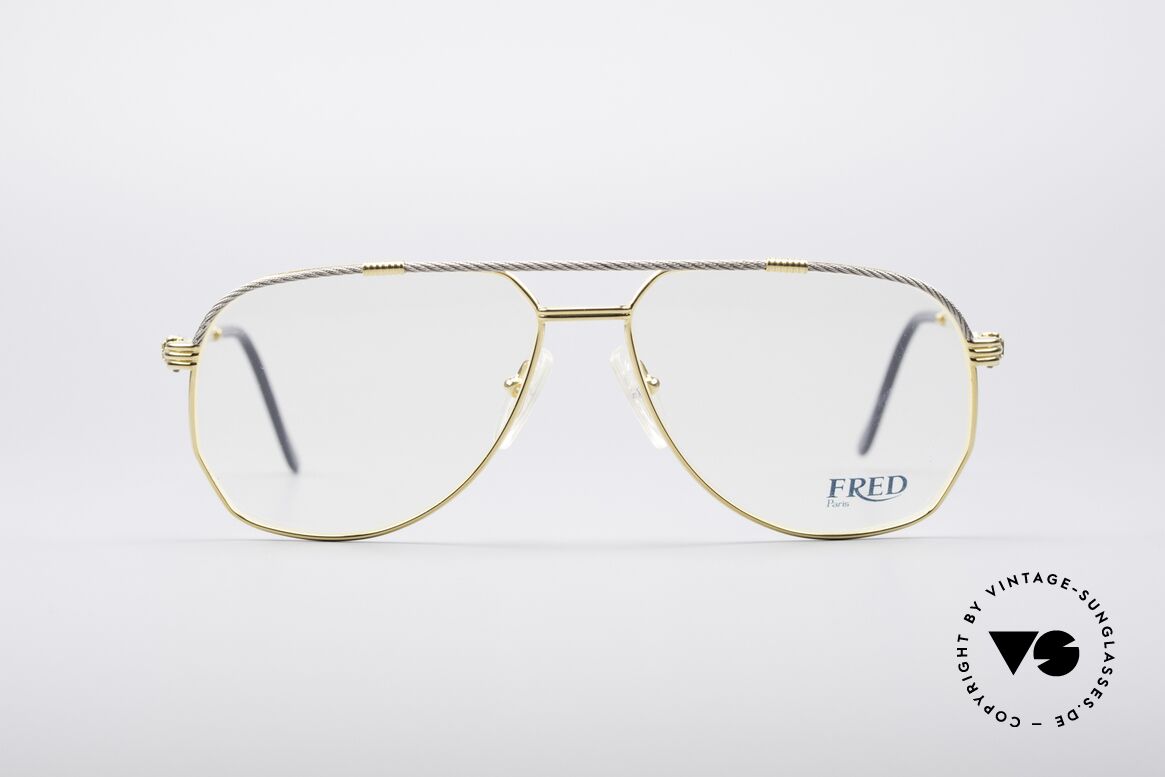 Fred America Cup Luxus Juwelier Brille, America Cup: das kostbarste vintage Modell von Fred, Passend für Herren