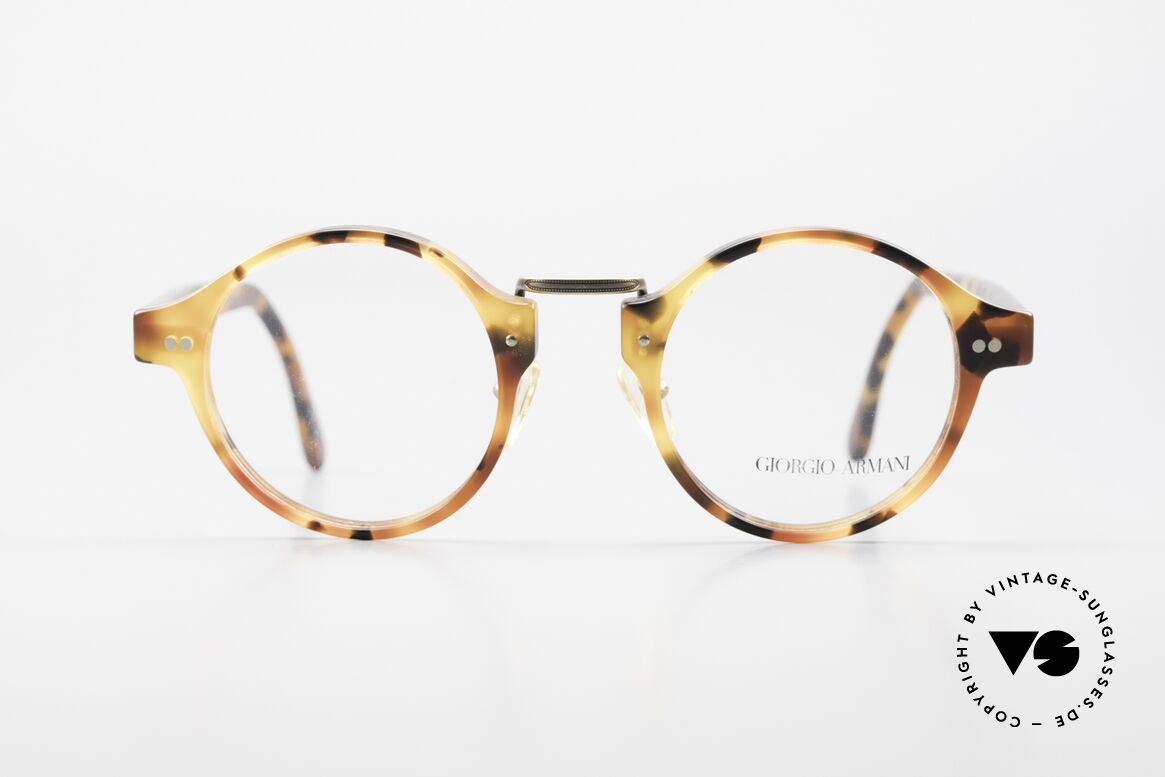Giorgio Armani 341 80er Vintage Brille No Retro, ein absoluter Klassiker in legendärem "Panto-Stil", Passend für Herren und Damen