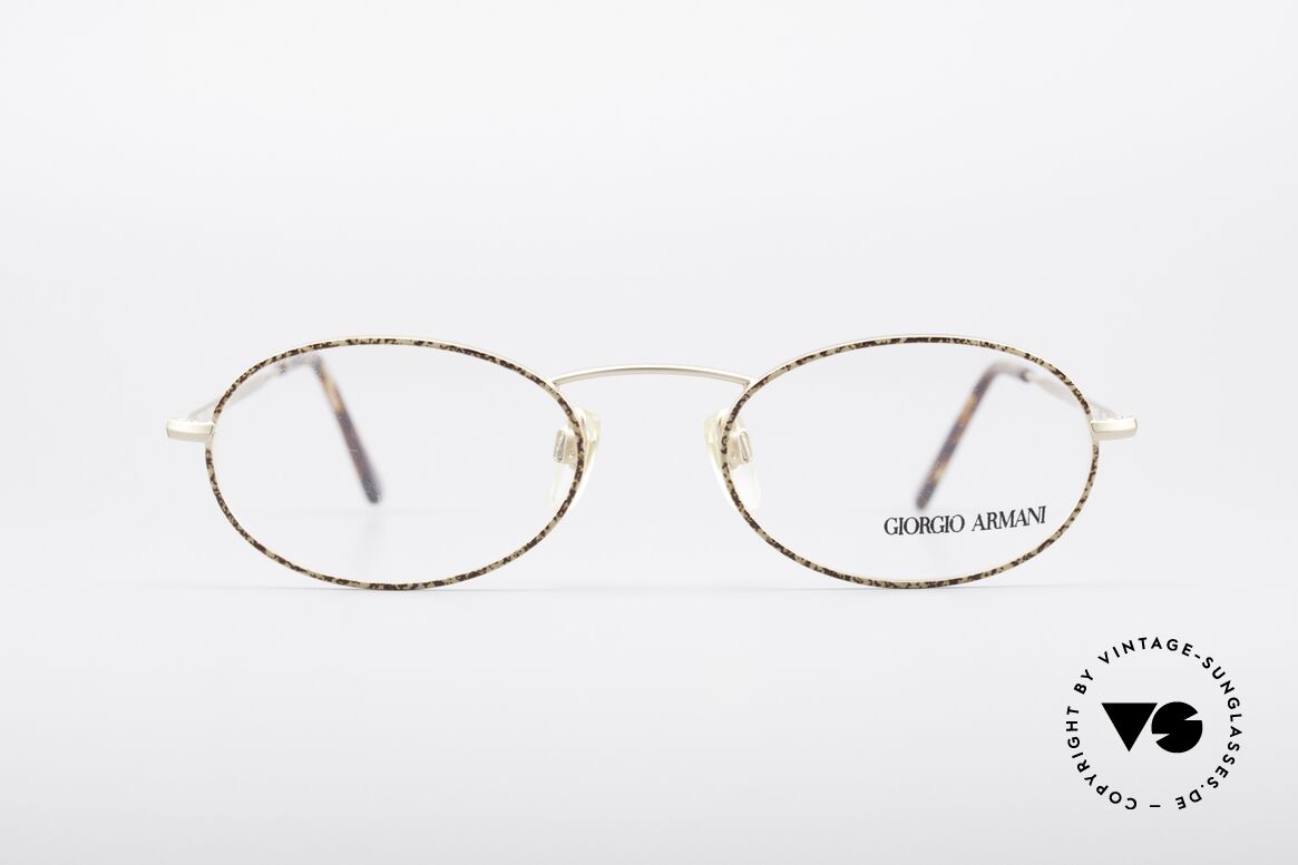 Giorgio Armani 125 Ovale Vintage Fassung, vintage Brillenfassung vom Modedesigner G. Armani, Passend für Herren und Damen