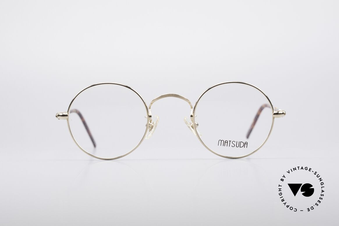 Matsuda 2672 Runde 90er Designer Brille, runde 1990er vintage MATSUDA Designer-Brillenfassung, Passend für Herren und Damen